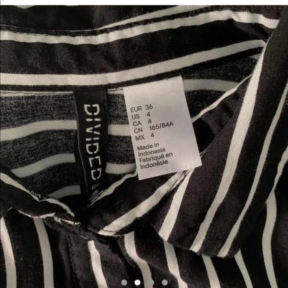 [2 for $15] H&M Divided Stripe Blouse - Picture 2 of 3